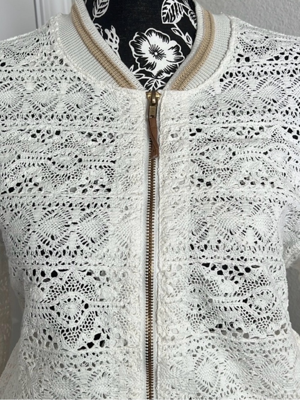 Chelsea & Theodore lace bomber jacket - Picture 4 of 13